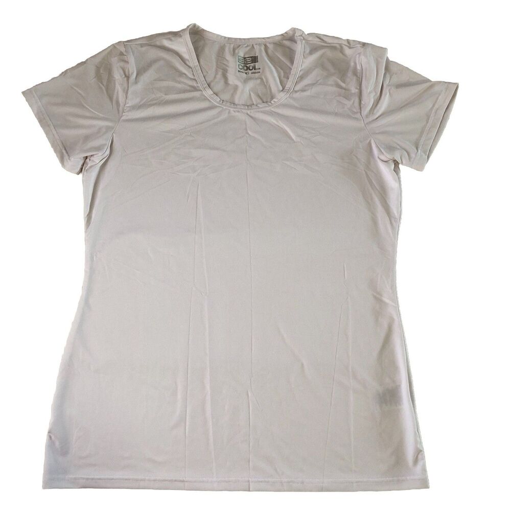32° cool Women’s Scoop neck Stretch Base Layer T-Shirt White Medium